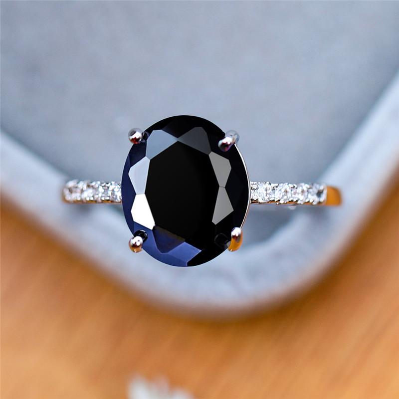 Wedding Rings Elegant Female Blue Purple Black Stone Ring Vintage Love Oval Zircon Engagement Silver Color For WomenWedding
Wedding Rings Elegant Female Blue Purple Black Stone Ring Vintage Love Oval Zircon Engagement Silver Color For WomenWedding