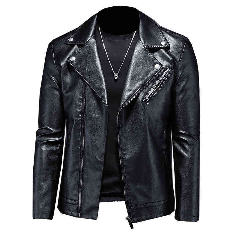 2022PU leather men's rivet big lapel motorcycle oblique zipper punk leather jacket large size black artificial leather coat 5XL T220728
2022PU leather men's rivet big lapel motorcycle oblique zipper punk leather jacket large size black artificial leather coat 5XL T220728