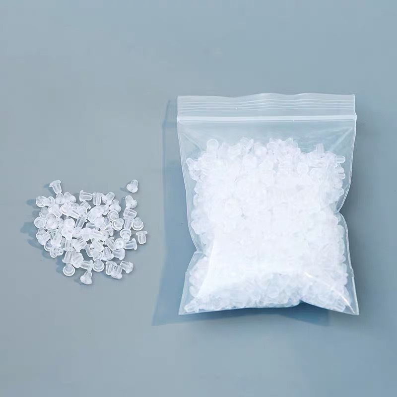 100pcs/300Pcs/1000Pcs Soft Rubber 4x4mm Earring Back Stopper For Stud Earrings DIY Jewelry Making Earring Findings Accessories