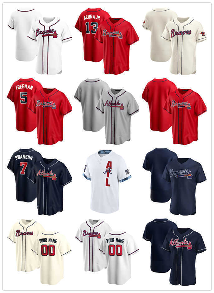 Custom Jersey Atlanta''Braves''Mens women Youth 5 Freddie Freeman 13 Ronald Acuna Jr. 1 Ozzie Albies 7 Dansby Swanson Baseball Jerseys, Color
Custom Jersey Atlanta''Braves''Mens women Youth 5 Freddie Freeman 13 Ronald Acuna Jr. 1 Ozzie Albies 7 Dansby Swanson Baseball Jerseys, Color