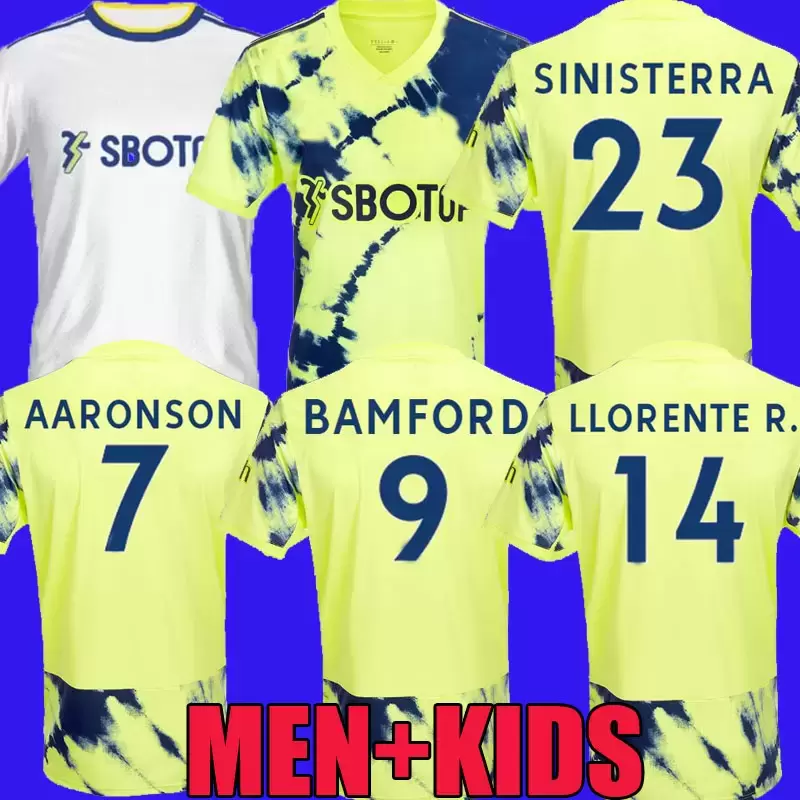 22 23 SUMMERVILLE BAMFORD Soccer Jerseys Adams Aaronson HARRISON away kit 2022 2023 Llorente Sinisterra JAMES football shirt Uniforms Men kids sets, Away kids
22 23 SUMMERVILLE BAMFORD Soccer Jerseys Adams Aaronson HARRISON away kit 2022 2023 Llorente Sinisterra JAMES football shirt Uniforms Men kids sets, Away kids