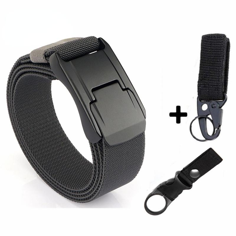Belts Elastic Men's Jeans Belt Alloy Buckle Working Sport Tactical Nylon Casual Stretch Overalls Male Waist BeltBelts, Black
Belts Elastic Men's Jeans Belt Alloy Buckle Working Sport Tactical Nylon Casual Stretch Overalls Male Waist BeltBelts, Black