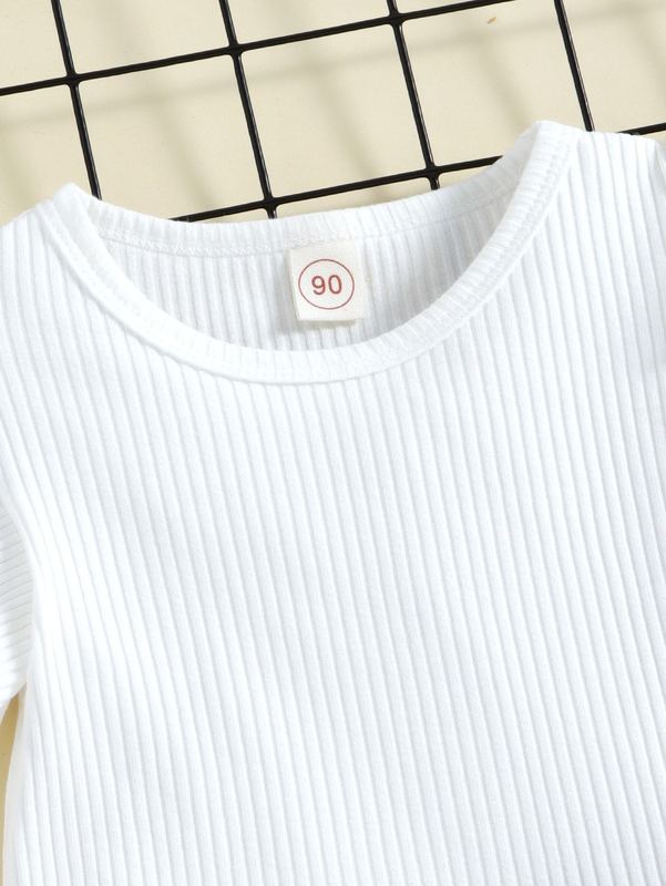 Toddler Girls Ruffle Trim Top & Belted Skirt SHE