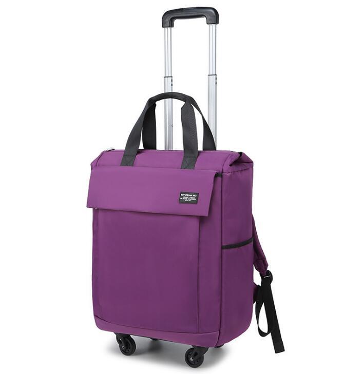 Suitcases Women Travel Trolley Bag Rolling Luggage Backpack Bags With Wheels Oxford Waterproof Wheeled Canrry On Hand
Suitcases Women Travel Trolley Bag Rolling Luggage Backpack Bags With Wheels Oxford Waterproof Wheeled Canrry On Hand
