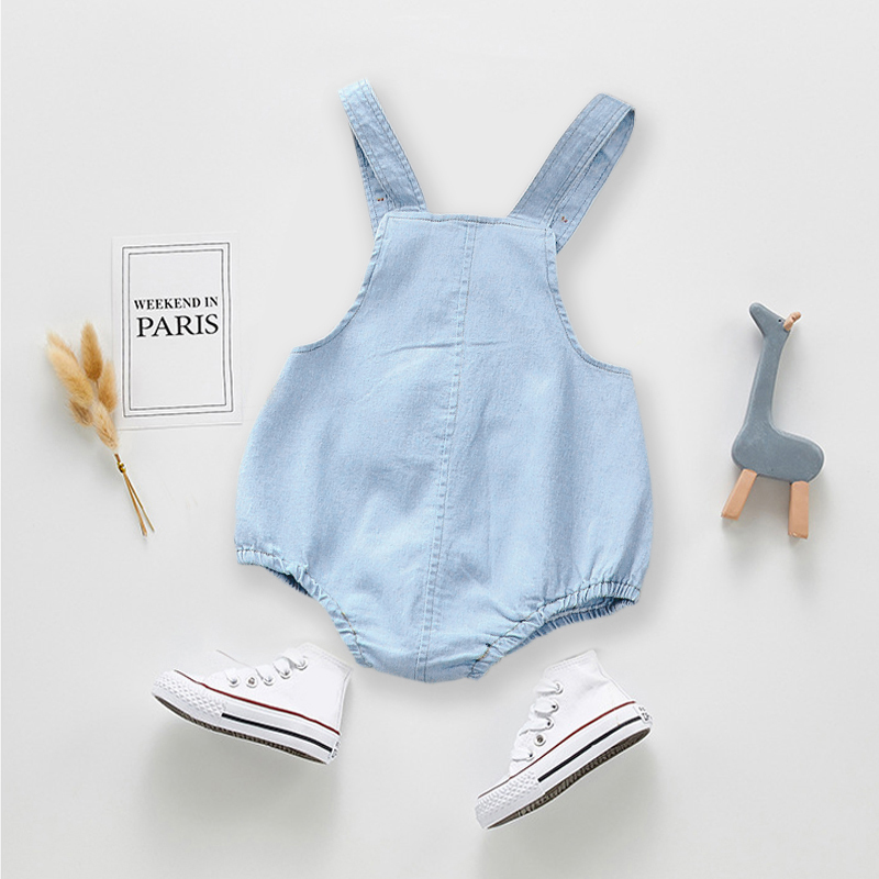 IENENS Kids Baby Jumper Boys Girls Clothes Pants Denim Shorts Jeans Overalls Toddler Infant Jumpsuits born Clothing Trousers 220707