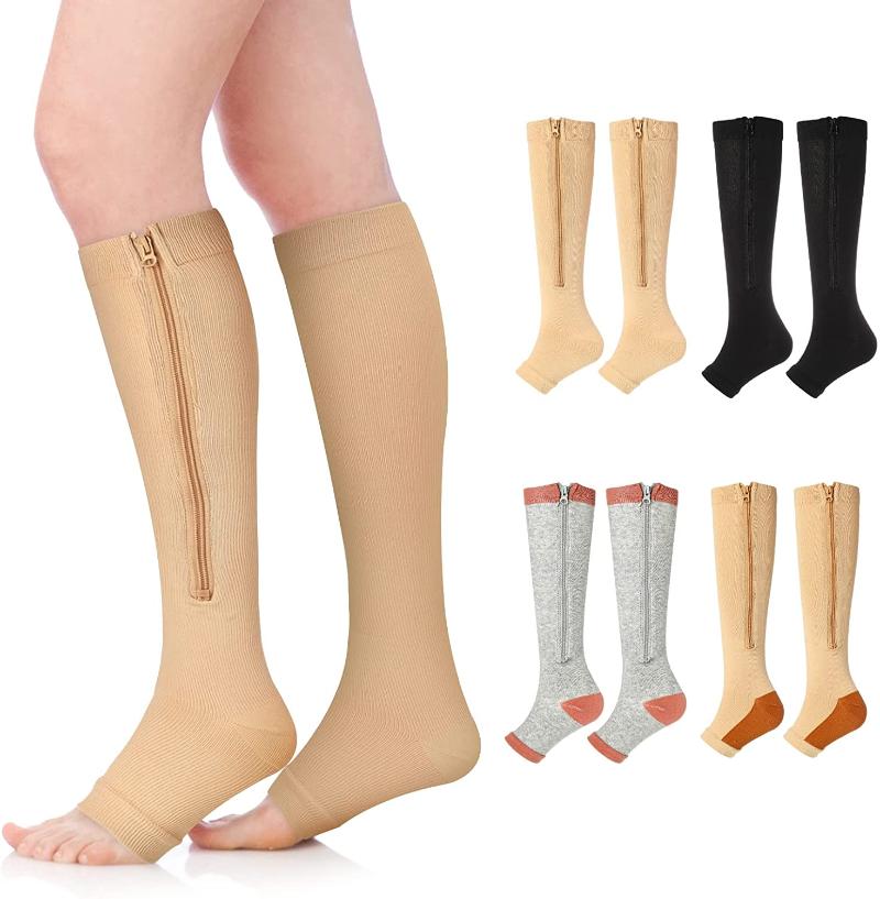 Men's Socks Women Men Zipper Open Toe Compression Stockings With Sport SocksMen's 
Men's Socks Women Men Zipper Open Toe Compression Stockings With Sport SocksMen's