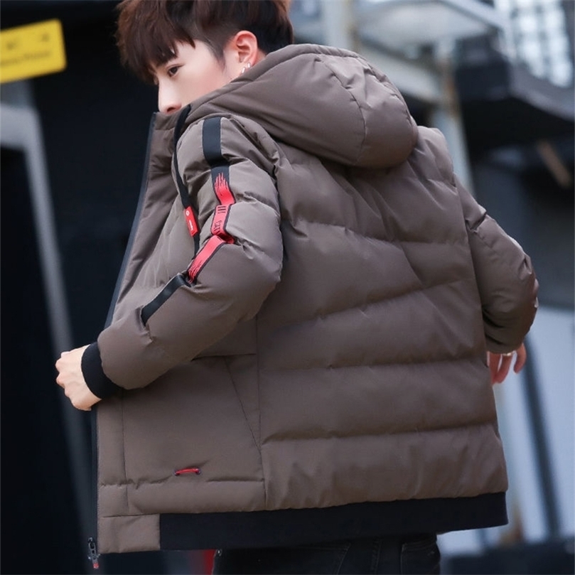 Winter Men Coat patchwork Casual Parka Outwear Thicken Warm hooded Slim Fit Student Outwear Coat 201128, Red
Winter Men Coat patchwork Casual Parka Outwear Thicken Warm hooded Slim Fit Student Outwear Coat 201128, Red