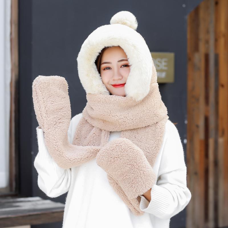 Berets H7733 Women Bomber Hat Female Winter Student Warm Plus Cute Plush Neck Ear Protection Cap Girl Pure Color Thick Soft Lovely Hats, White
Berets H7733 Women Bomber Hat Female Winter Student Warm Plus Cute Plush Neck Ear Protection Cap Girl Pure Color Thick Soft Lovely Hats, White