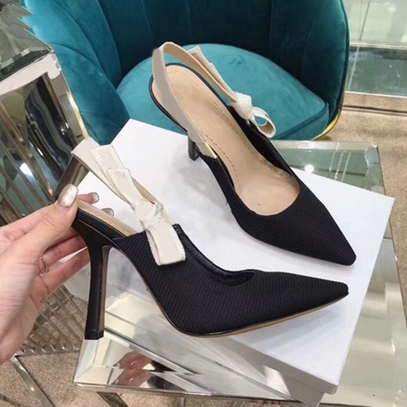 Luxurious Dress Shoes Slingback Sandal Designer Heels Wedding Shoe Genuine Leather Knitted Bowties 6.5 9.5CM Stiletto Heel Pumps For Woman, 11# 6.5cm
Luxurious Dress Shoes Slingback Sandal Designer Heels Wedding Shoe Genuine Leather Knitted Bowties 6.5 9.5CM Stiletto Heel Pumps For Woman, 11# 6.5cm