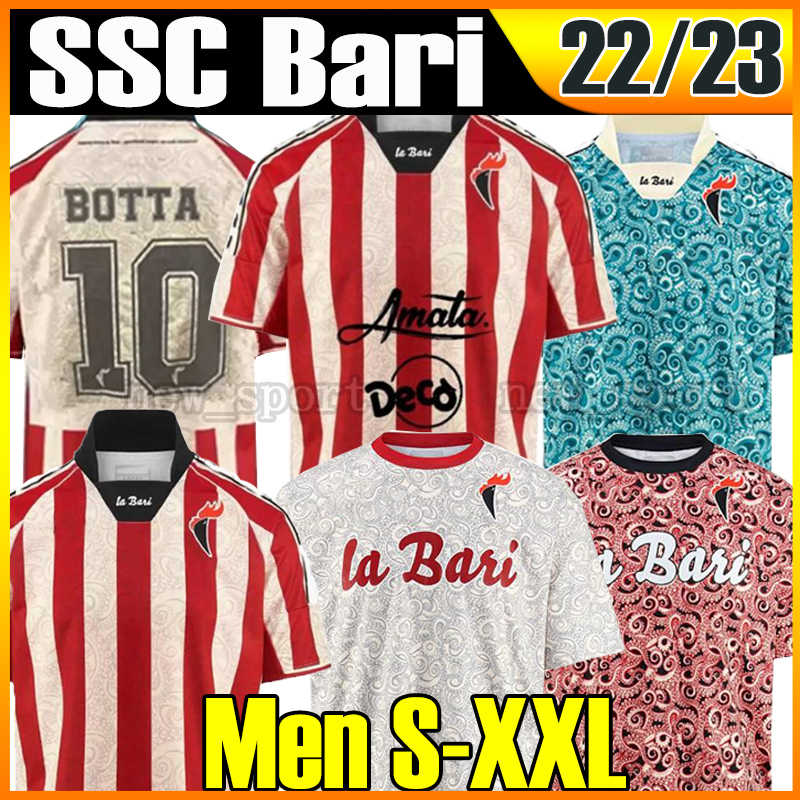 22 23 BOTTA SSC Bari Soccer jerseys limited-edition Bari x LC23 2022 2023 jersey GK GALANO D'ERRICO MAIELLO MAITA MALLAMO ANTENUCCI SCAVONE football men shirts -XXL, Bari 22 23 special
22 23 BOTTA SSC Bari Soccer jerseys limited-edition Bari x LC23 2022 2023 jersey GK GALANO D'ERRICO MAIELLO MAITA MALLAMO ANTENUCCI SCAVONE football men shirts -XXL, Bari 22 23 special
