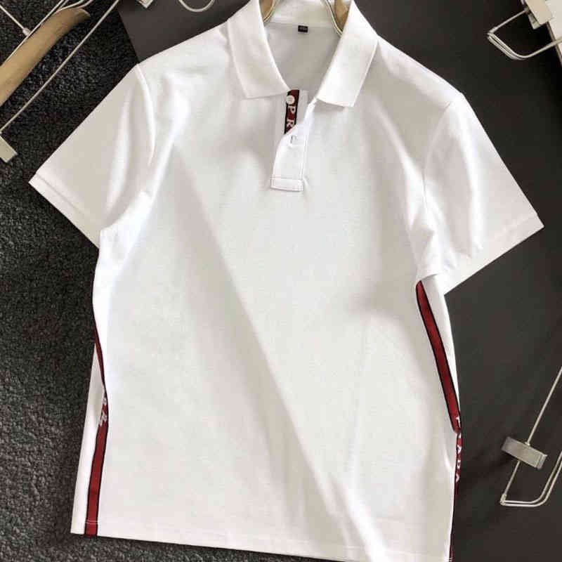High quality cotton T-shirt summer new men's polo shirt imported pearl cotton tide brand Pra lapel top embroidered breathable comfortable sweatshirt hot selling, White
High quality cotton T-shirt summer new men's polo shirt imported pearl cotton tide brand Pra lapel top embroidered breathable comfortable sweatshirt hot selling, White