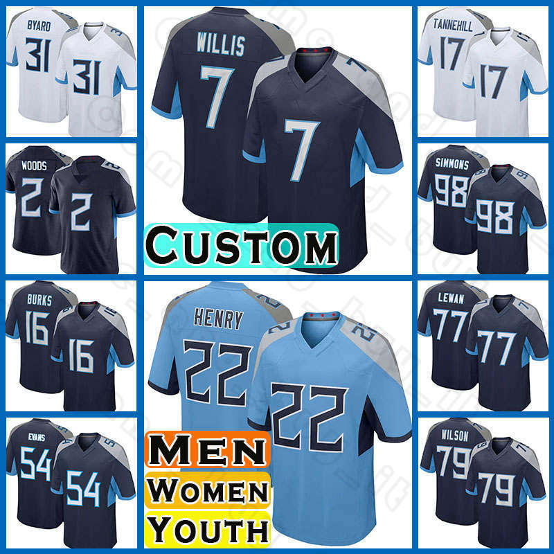 22 Derrick Henry Football Malik Willis Treylon Burks Jerseys Jeffery Simmons Robert Woods Tennessee Ryan Tannehill Titans Kevin Byard Taylor Lewan Ben Jones, Custom men(t t)
22 Derrick Henry Football Malik Willis Treylon Burks Jerseys Jeffery Simmons Robert Woods Tennessee Ryan Tannehill Titans Kevin Byard Taylor Lewan Ben Jones, Custom men(t t)