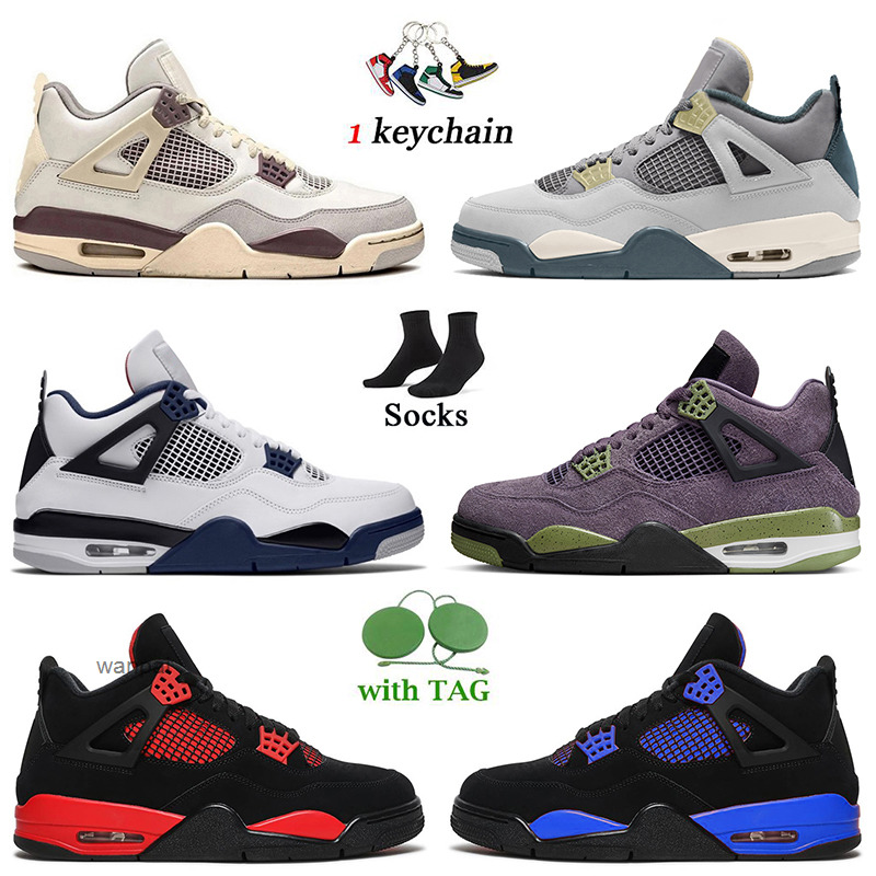 Outdoor Sports Mens Basketball Shoes With Socks Jumpman 4 4s Craft Midnight Navy Canyon Purple White Oreo Black Canvas Blue Thunder Women JORDON, # sail 36-47
Outdoor Sports Mens Basketball Shoes With Socks Jumpman 4 4s Craft Midnight Navy Canyon Purple White Oreo Black Canvas Blue Thunder Women JORDON, # sail 36-47