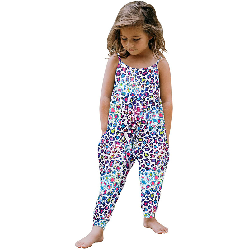 INS Baby Girls Children's summer Rompers kids halter belt shoulder jumpsuit crawl wear Jumpsuits