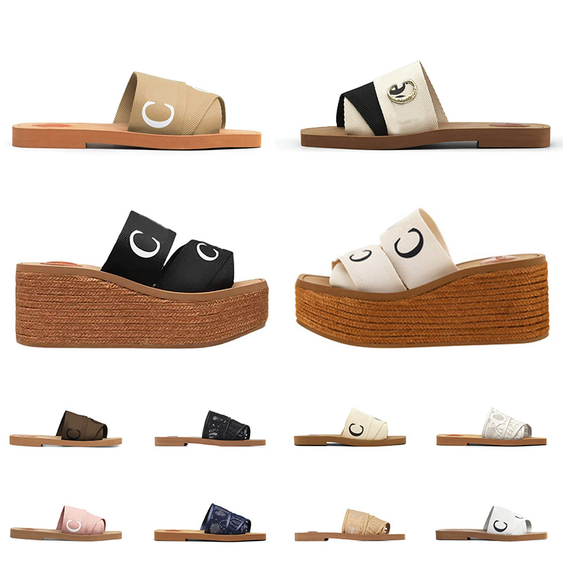 Top Fashion Loafer Slippers Designer Women Woody Mules Wedge Flat Slipper High Heeled Woven Sexy Lace Canvas Summer Beach Slide Lady Luxury Sandals Slides, B29
Top Fashion Loafer Slippers Designer Women Woody Mules Wedge Flat Slipper High Heeled Woven Sexy Lace Canvas Summer Beach Slide Lady Luxury Sandals Slides, B29