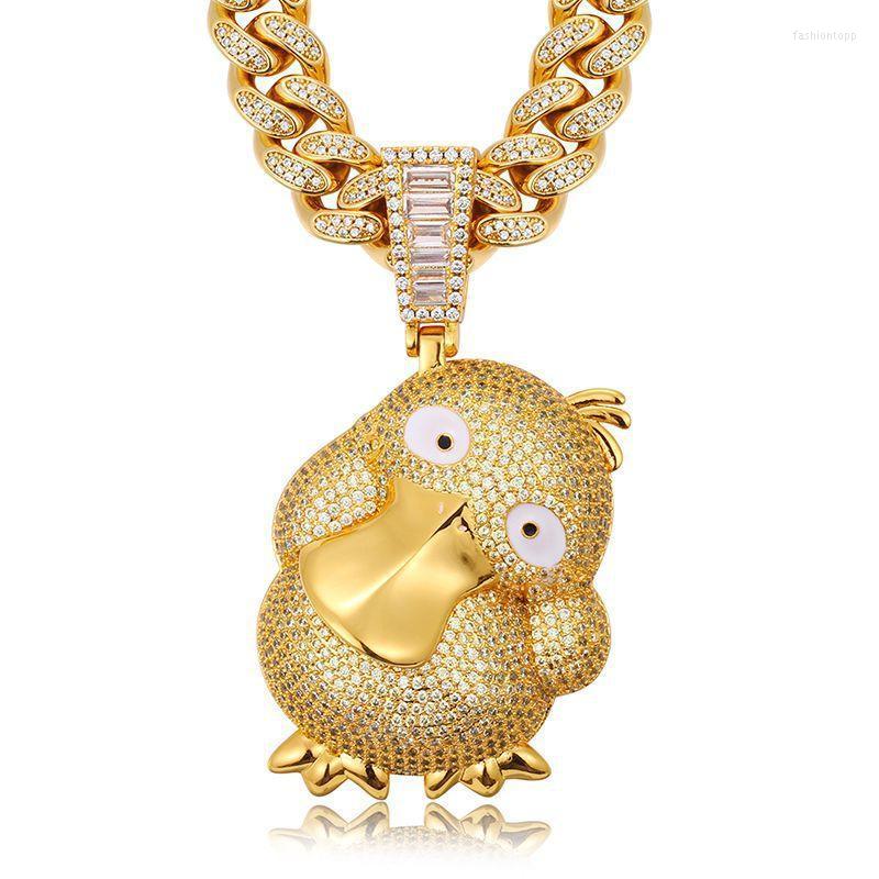 Pendant Necklaces Hip Hop Micro Paved Cubic Zirconia Bling Iced Out Gold Color Duck Pendants For Men Rapper Jewelry Drop
Pendant Necklaces Hip Hop Micro Paved Cubic Zirconia Bling Iced Out Gold Color Duck Pendants For Men Rapper Jewelry Drop