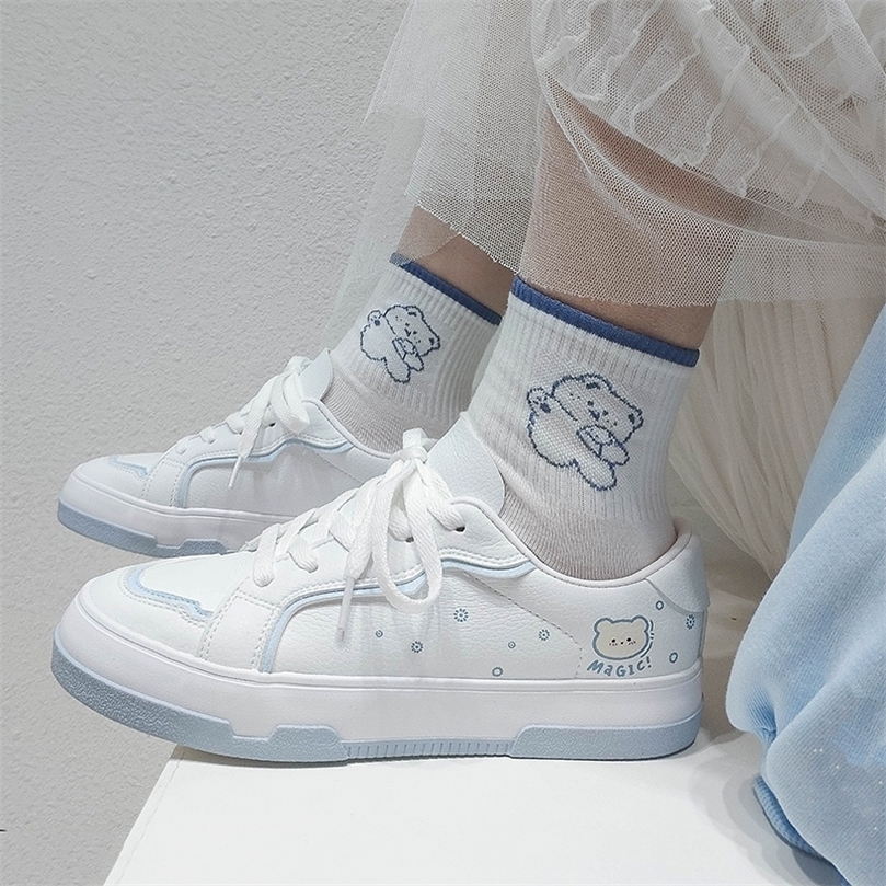 Womens Sneakers Kawaii Pink Shoes Anime Platform Fashion Casual Flats Harajuku Vulcanized Female Lolita White 220611, Blue
Womens Sneakers Kawaii Pink Shoes Anime Platform Fashion Casual Flats Harajuku Vulcanized Female Lolita White 220611, Blue