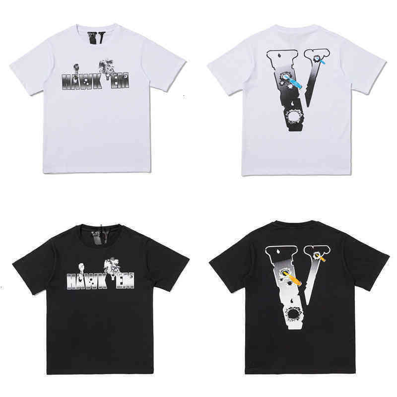 branded mens t-shirts vlones Chao co limited hawk EM short sleeve loose half sleeve smoke damage printing summer top brand, White
branded mens t-shirts vlones Chao co limited hawk EM short sleeve loose half sleeve smoke damage printing summer top brand, White