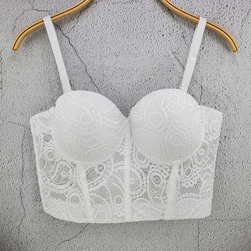 Arrival Women's Corset Bustier Bra Top Cropped Vest Lingerie Full Cup Sexy Night Club Party 220325