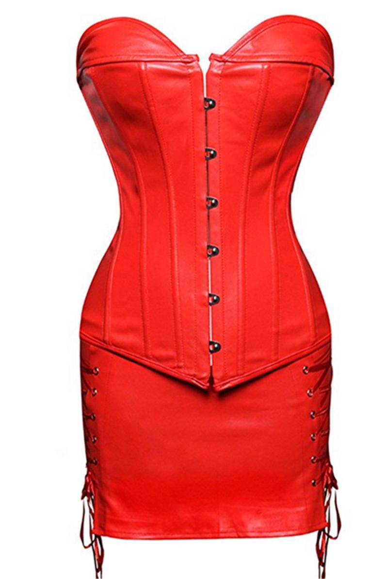 Bustiers & Corsets 6xl Plus Size Sexy Steampunk Corset Dress Faux Leather Corselet Zipper Gothic Bustier Slimming Waist Belt Erotic CorsetsB, Black
Bustiers & Corsets 6xl Plus Size Sexy Steampunk Corset Dress Faux Leather Corselet Zipper Gothic Bustier Slimming Waist Belt Erotic CorsetsB, Black