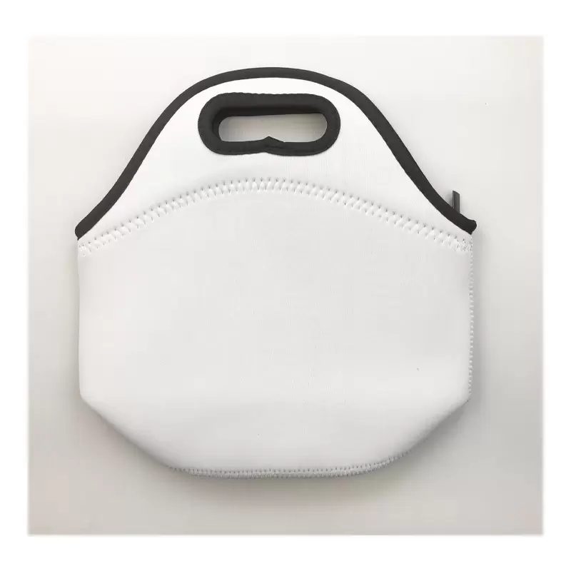 Sublimation Blanks Reusable Neoprene Tote Bag handbag Insulated Soft Lunch Bags With Zipper Design For Work & School FY3499