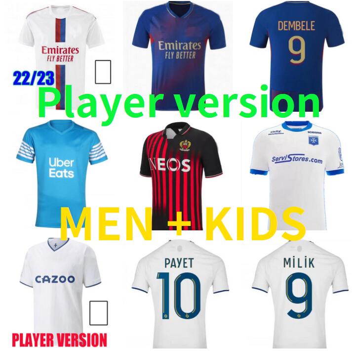 22 23 maillot de foot AJ Auxerre NICE soccer jersey MarseilleS PAYET MILIK GUENDOUZI OGC Lyon TOKO EKAMBI AOUAR 2022 2023 Gauthier Hein Hamza Sakhi kids football shirt, Auxerre home 
22 23 maillot de foot AJ Auxerre NICE soccer jersey MarseilleS PAYET MILIK GUENDOUZI OGC Lyon TOKO EKAMBI AOUAR 2022 2023 Gauthier Hein Hamza Sakhi kids football shirt, Auxerre home