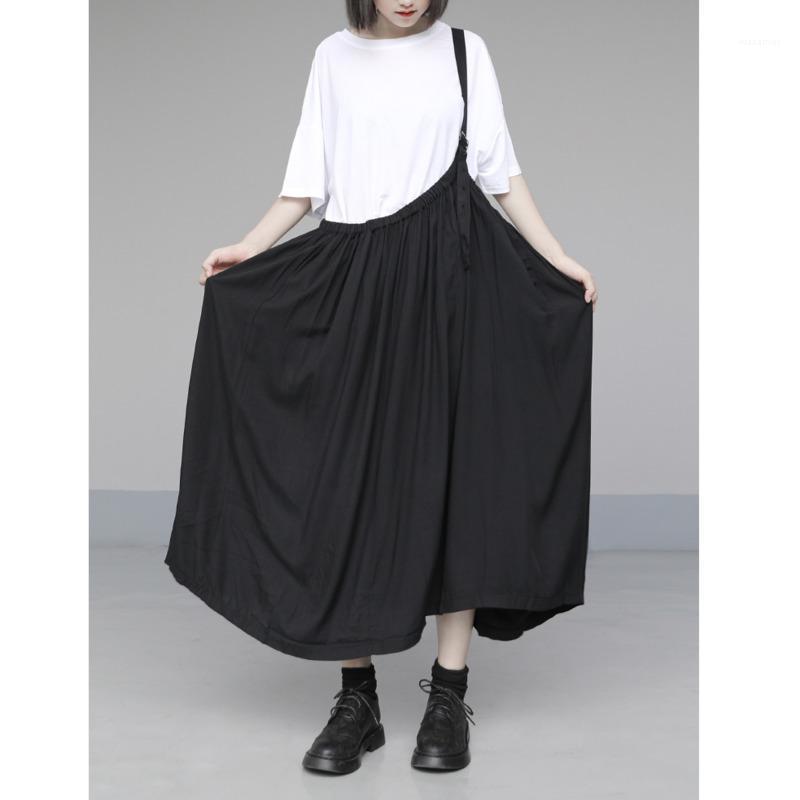 Skirts WOMENGAGA 2022 Japanese Simple Strap Skirt Loose Solid Elastic Waist Empire A-line Large Girl Female Casual Streetwear A675, Black
Skirts WOMENGAGA 2022 Japanese Simple Strap Skirt Loose Solid Elastic Waist Empire A-line Large Girl Female Casual Streetwear A675, Black