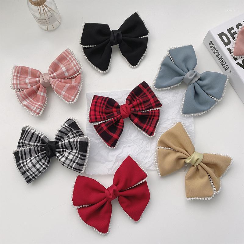 Hair Accessories Children Cute Colors Plaid Pearl Double Knot Bow Ornament Clips Girls Lovekly Barrettes Hairpins Kids, Red
Hair Accessories Children Cute Colors Plaid Pearl Double Knot Bow Ornament Clips Girls Lovekly Barrettes Hairpins Kids, Red