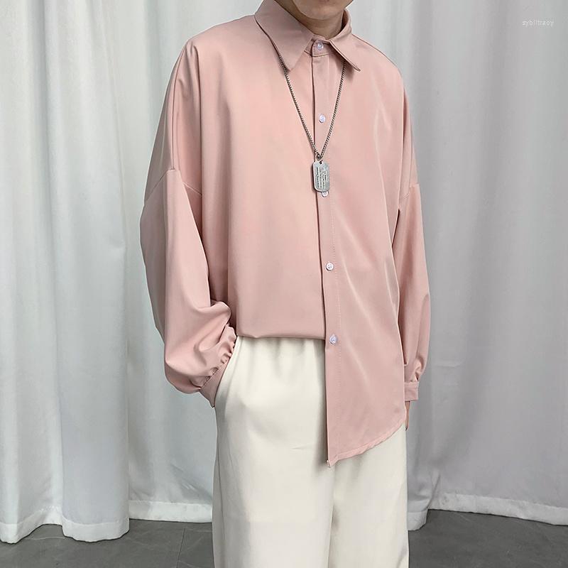 Men's Dress Shirts Colors Long Sleeve Men Fashion Society Mens Korean Loose Oversized Casual Ice Silk ShirtsMen's Sybi22, Black
Men's Dress Shirts Colors Long Sleeve Men Fashion Society Mens Korean Loose Oversized Casual Ice Silk ShirtsMen's Sybi22, Black