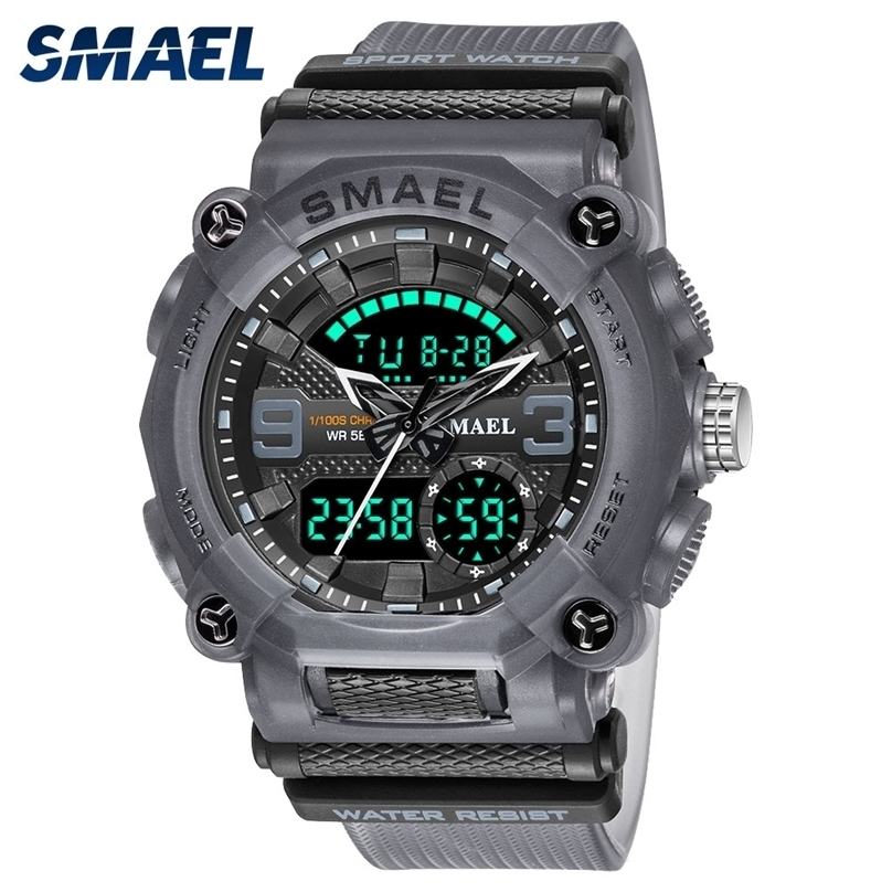 Watch Army Sports 50M Waterproof Big Dial Clock LED Light Week Display Quartz Wristwatch Digital 8052 Sport Watches Men 220526, Black
Watch Army Sports 50M Waterproof Big Dial Clock LED Light Week Display Quartz Wristwatch Digital 8052 Sport Watches Men 220526, Black