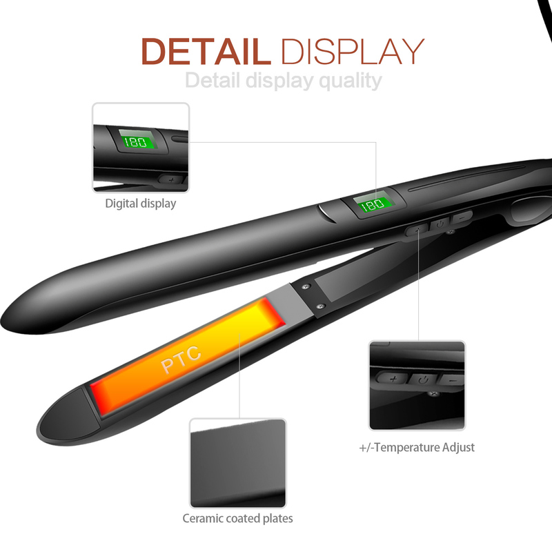 2 In 1 Hair Iron Straightener & Curler Professional Curling Crimper Rollers Machine Tongs Flat 220623