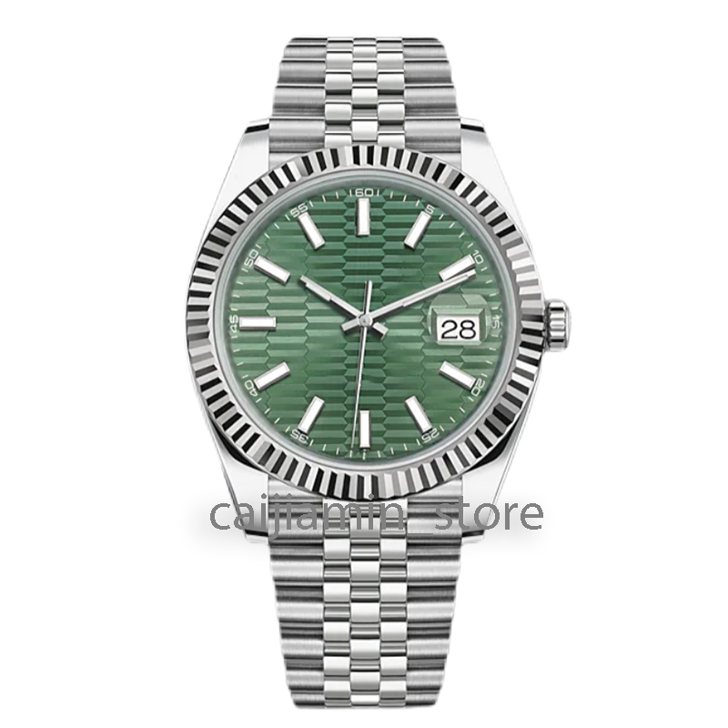 Mens Mechanical Watch 36/41mm Jubilee all sliver stainless steel strap Automatic Calendar waterproof watches, Tool
Mens Mechanical Watch 36/41mm Jubilee all sliver stainless steel strap Automatic Calendar waterproof watches, Tool