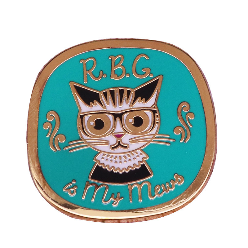 Ruth Bader Ginsburg Cat Hard Enamel Pins Collect Cute RBG Metal Cartoon Brooch Backpack Collar Lapel Badges Fashion Jewelry Gift, As picture
Ruth Bader Ginsburg Cat Hard Enamel Pins Collect Cute RBG Metal Cartoon Brooch Backpack Collar Lapel Badges Fashion Jewelry Gift, As picture