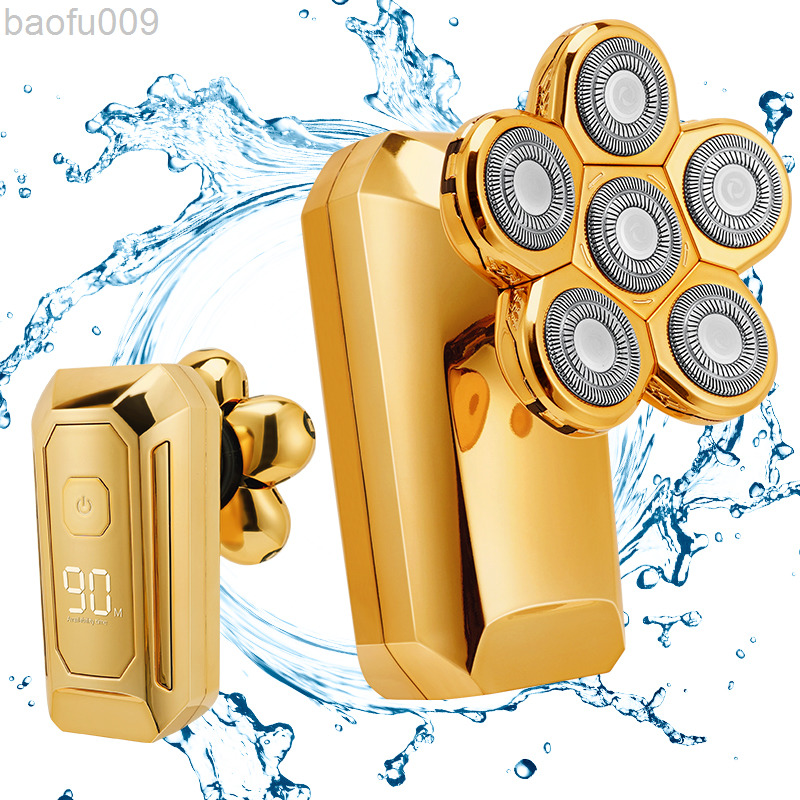 Electric Shaver For Men Trimmer Wet And Dry 6 Blade Head Dry Razor 4D Head Waterproof Led Display Machine For Shaving L220809
Electric Shaver For Men Trimmer Wet And Dry 6 Blade Head Dry Razor 4D Head Waterproof Led Display Machine For Shaving L220809