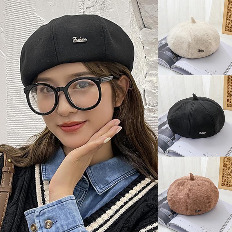 Berets Fashion French Woman Autumn And Winter Net Red Casual Woolen Beret Female Retro Alphabet Painter Hat
Berets Fashion French Woman Autumn And Winter Net Red Casual Woolen Beret Female Retro Alphabet Painter Hat