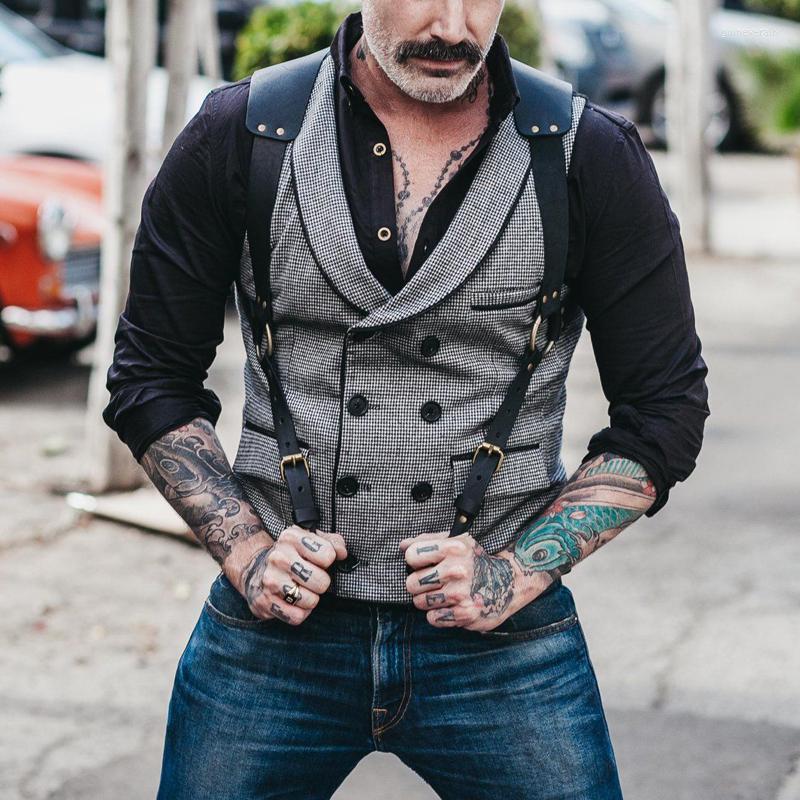 Men's Vests Autumn And Winter Waistcoat Fine Houndstooth Green Fruit Collar Trim Double Breasted Casual British Style Vest Guin22, Hei se
Men's Vests Autumn And Winter Waistcoat Fine Houndstooth Green Fruit Collar Trim Double Breasted Casual British Style Vest Guin22, Hei se