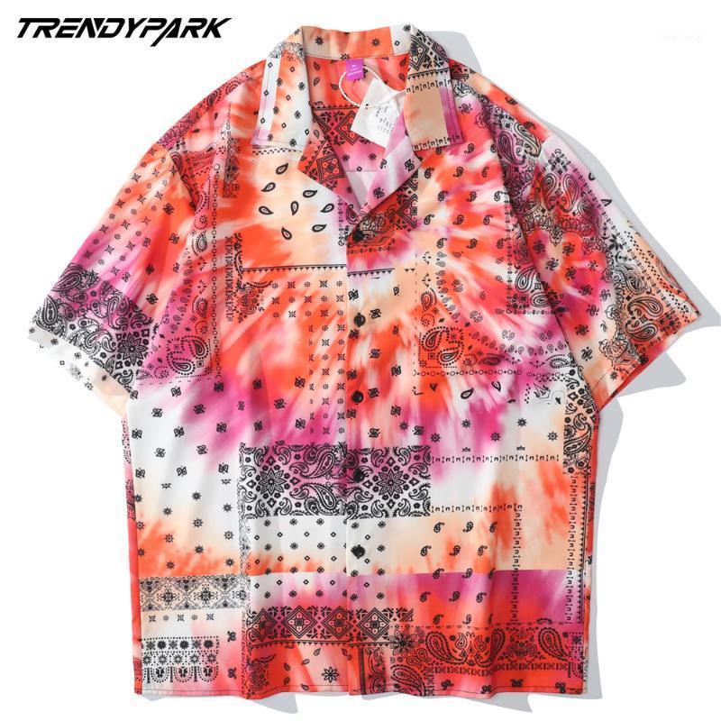 Shirt For Men Tie-dye Paisley Print Beach Holiday Casual Harajuku Short Sleeve Oversized 2022 Summer Hawaiian Top Men's Shirts, Red
Shirt For Men Tie-dye Paisley Print Beach Holiday Casual Harajuku Short Sleeve Oversized 2022 Summer Hawaiian Top Men's Shirts, Red
