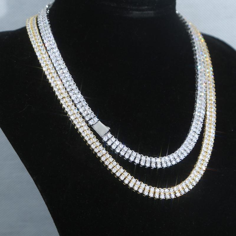 Chokers Iced Out 3mm Cubic Zircon Paved Tennis Chain Choker Necklace With Gold Silver Plated Hip Hop Jewelry For Women Lady
Chokers Iced Out 3mm Cubic Zircon Paved Tennis Chain Choker Necklace With Gold Silver Plated Hip Hop Jewelry For Women Lady