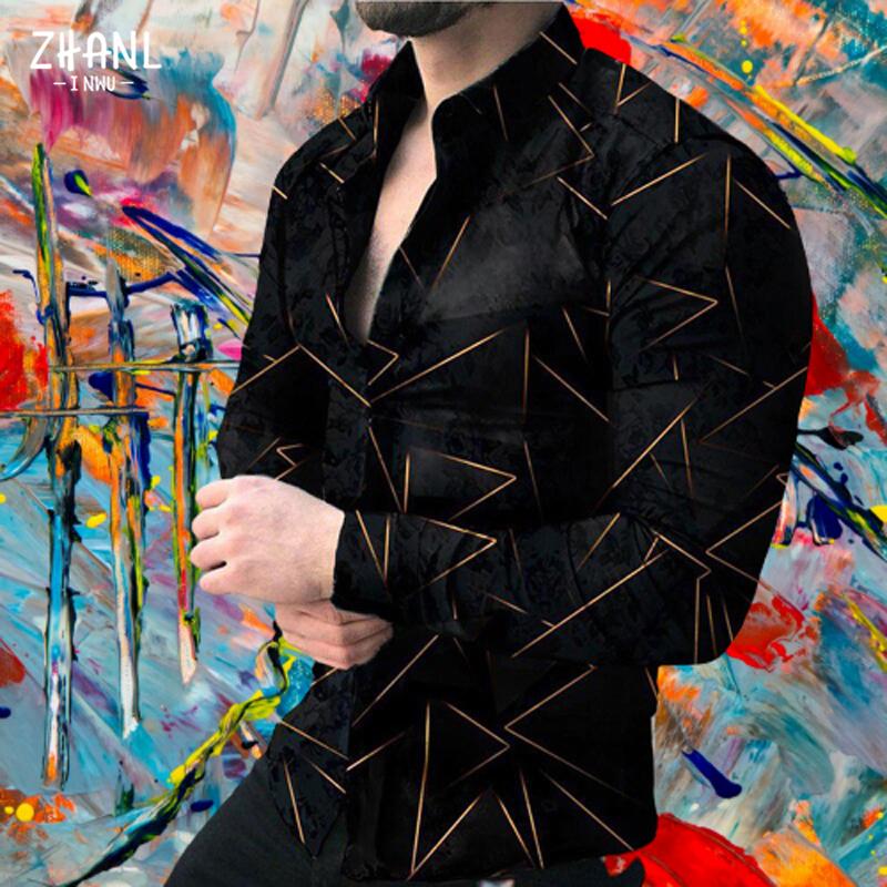 Men' Dress Shirts Fashion Digital Printing Slim Men Shirt Casual Long Sleeve Turn Down Collar Cardigan Social Business TopMen, Cs-001
Men' Dress Shirts Fashion Digital Printing Slim Men Shirt Casual Long Sleeve Turn Down Collar Cardigan Social Business TopMen, Cs-001