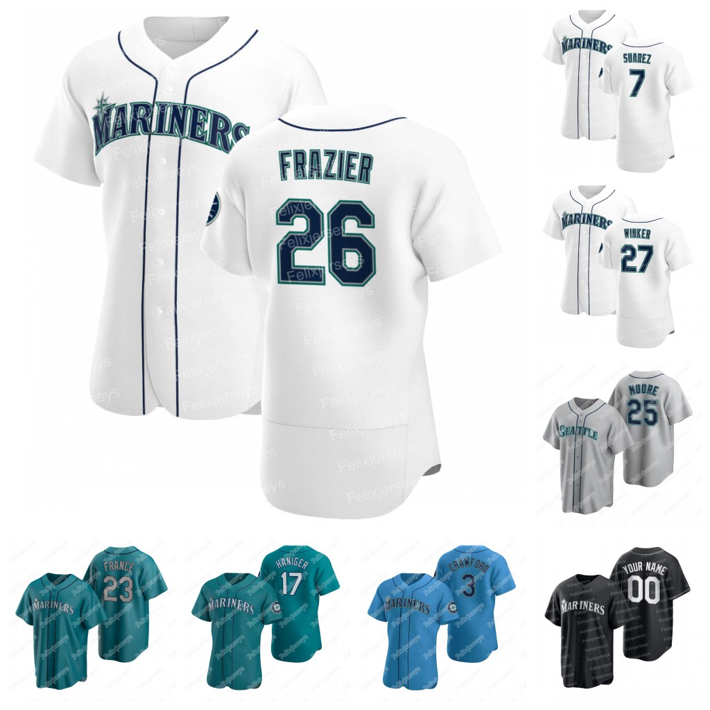 27 Jesse Winker Adam Frazier Mariners Jerseys 3 J.P. Crawford 17 Mitch Haniger Eugenio Suarez Ty France Kyle Seager Evan White Dylan Moore Taylor Trammell, Flexbase green
27 Jesse Winker Adam Frazier Mariners Jerseys 3 J.P. Crawford 17 Mitch Haniger Eugenio Suarez Ty France Kyle Seager Evan White Dylan Moore Taylor Trammell, Flexbase green