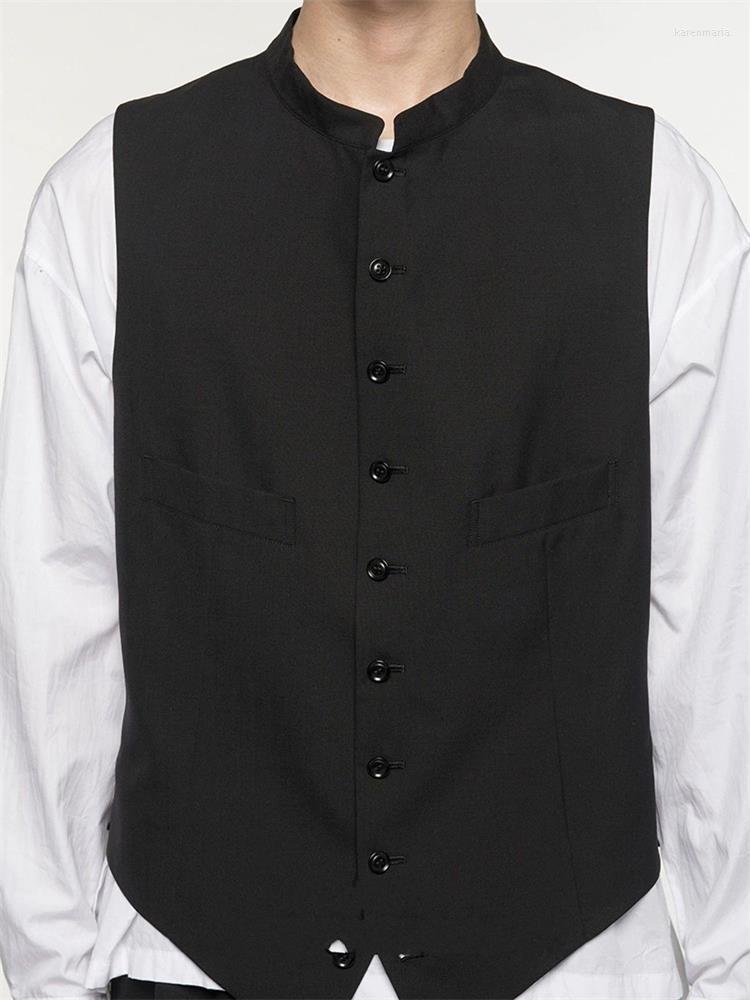Men' Vests Sleeveless Coat Spring And Autumn Basic Pure Color Classic Simple Fashion Slim Yamamoto Wind Large Size Vest Kare22, Black
Men' Vests Sleeveless Coat Spring And Autumn Basic Pure Color Classic Simple Fashion Slim Yamamoto Wind Large Size Vest Kare22, Black