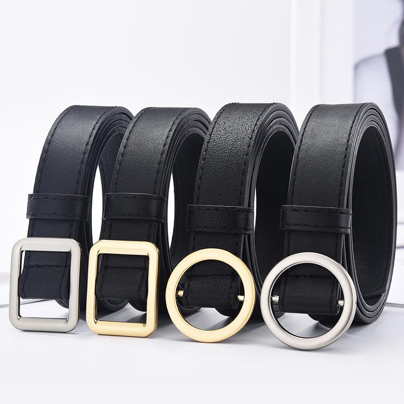 Belts Fashion Women PU Belt Metal Buckle Waistband Designer Student Wild Jeans Dress Long Waist Strap Cinturon Mujer No HoleBelts, Black
Belts Fashion Women PU Belt Metal Buckle Waistband Designer Student Wild Jeans Dress Long Waist Strap Cinturon Mujer No HoleBelts, Black
