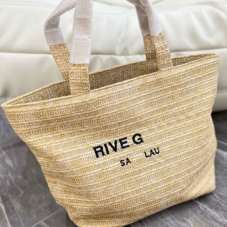 Straw Tote Bags Shopping Bag Handbag RIVE GAUCHE Shoulder Beach Bag Weave Letters Large Capacity Summer Travel Pocket High Quality Wallets, Beige
Straw Tote Bags Shopping Bag Handbag RIVE GAUCHE Shoulder Beach Bag Weave Letters Large Capacity Summer Travel Pocket High Quality Wallets, Beige
