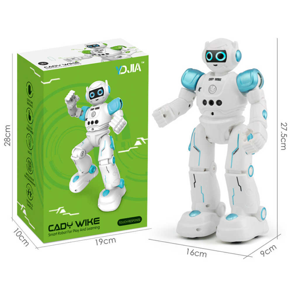 New RC Robot Smart Gesture Sensor Intelligent Programming Singing Dancing Patrol Educational Early Education Toys Children Gifts