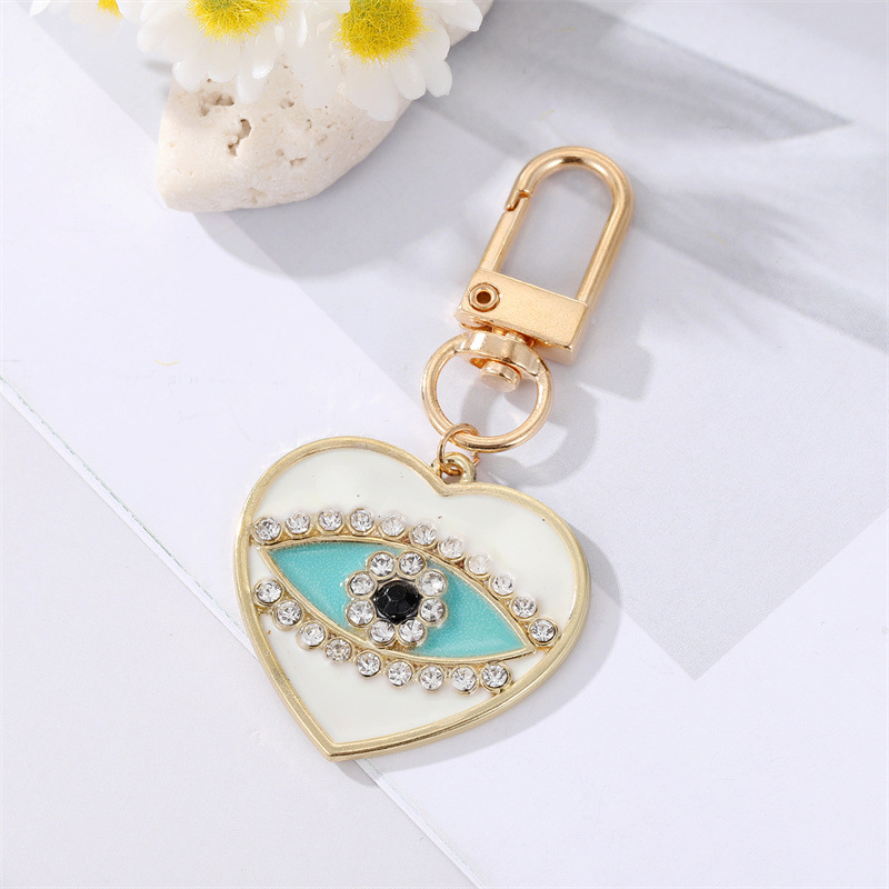 Colorful Enamel Evil Eye Keychains Car Bag Decorate Key Chain