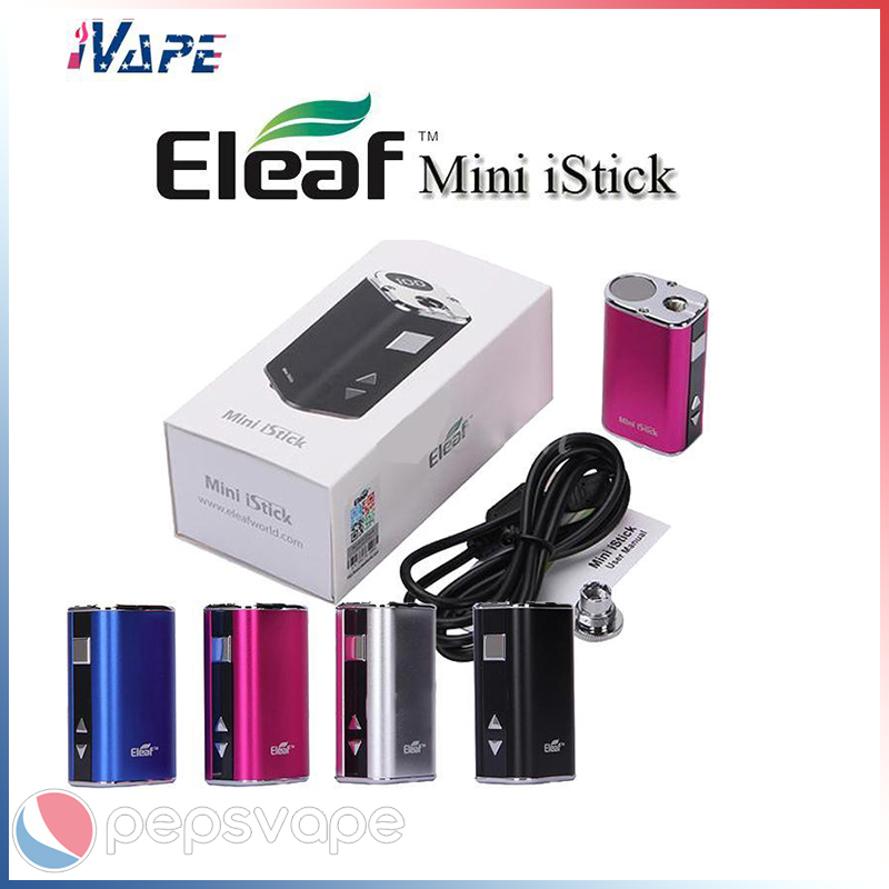 Eleaf Mini iStick 10W Battery Kit Built-in 1050mAh Variable Voltage Box Mod with USB Cable & eGo Connector Included
Eleaf Mini iStick 10W Battery Kit Built-in 1050mAh Variable Voltage Box Mod with USB Cable & eGo Connector Included
