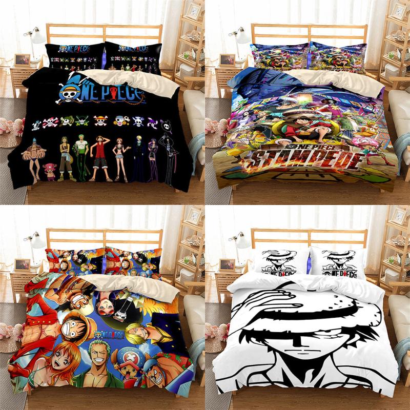 Bedding Sets Anime One Piece Printed Set Cartoon Polyester Comforter Cover Children Duvet /Queen/King Size
Bedding Sets Anime One Piece Printed Set Cartoon Polyester Comforter Cover Children Duvet /Queen/King Size