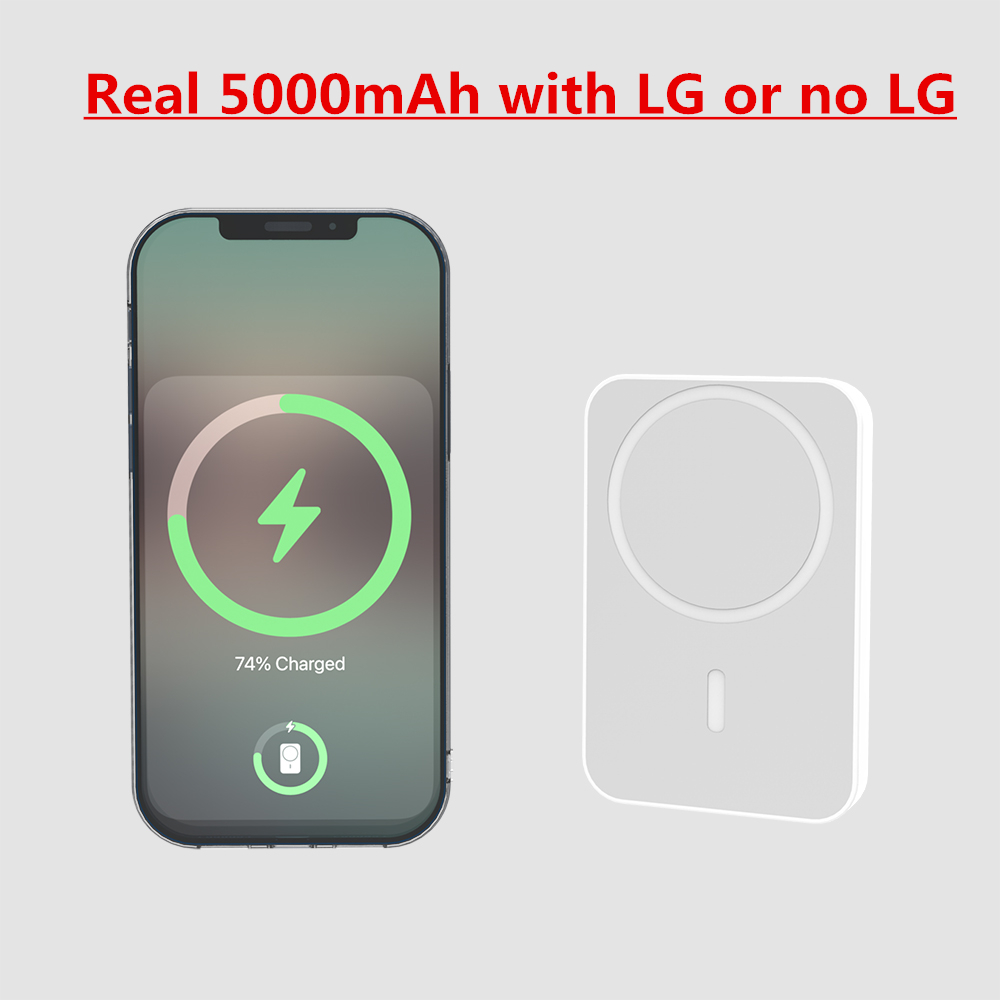 For iPhone X XS 11 XR 12 13 Pro max Battery Pack MagSafe Real 5000mAh Capacity Power Banks Wireless Charger Powerbank with Official Retail Box
For iPhone X XS 11 XR 12 13 Pro max Battery Pack MagSafe Real 5000mAh Capacity Power Banks Wireless Charger Powerbank with Official Retail Box