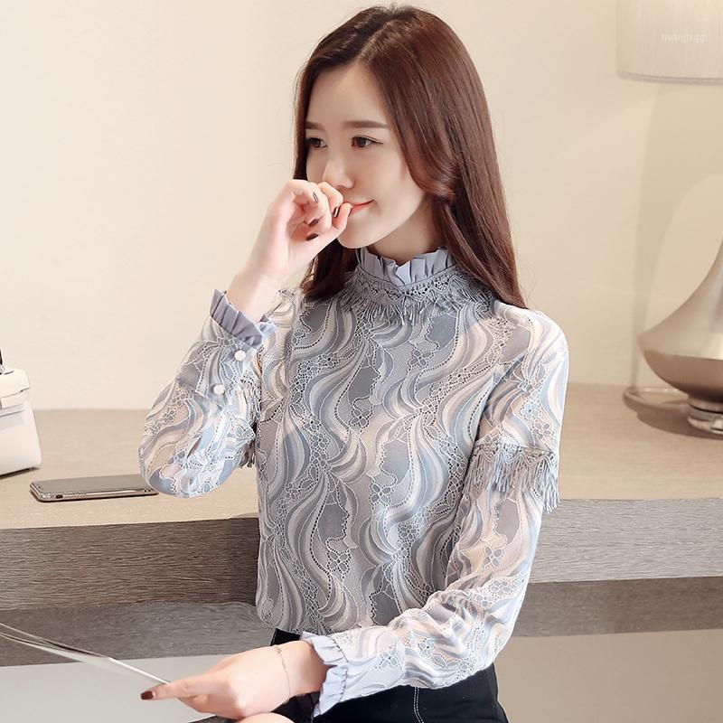 Lace Bottoming Blouse Women' Long Sleeve High Collar Clothing With Plush Lining And Thin Types For Different Season Blouses & Shirts, White thin
Lace Bottoming Blouse Women' Long Sleeve High Collar Clothing With Plush Lining And Thin Types For Different Season Blouses & Shirts, White thin