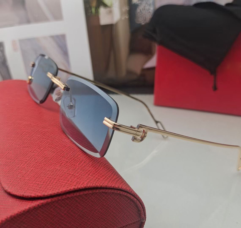 cartr men sunglasses women designer rectangle polishing craft Simple lightweight high end business unisex prescription glasses frames Anti blue light with box